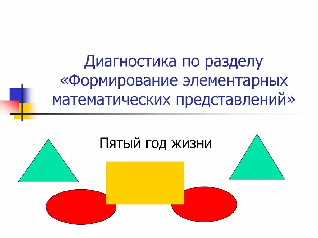 Диагностика по ФЭМП. Математические представления дошкольников. Геометрические фигуры ориентирование в пространстве. Элементарные математические представления.