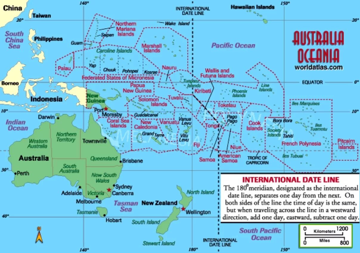 Австралия и океания территория. Политическая карта Океании. Полинезия на карте Австралии и Океании. Государства Австралии и Океании на карте. Полит карта Океании.