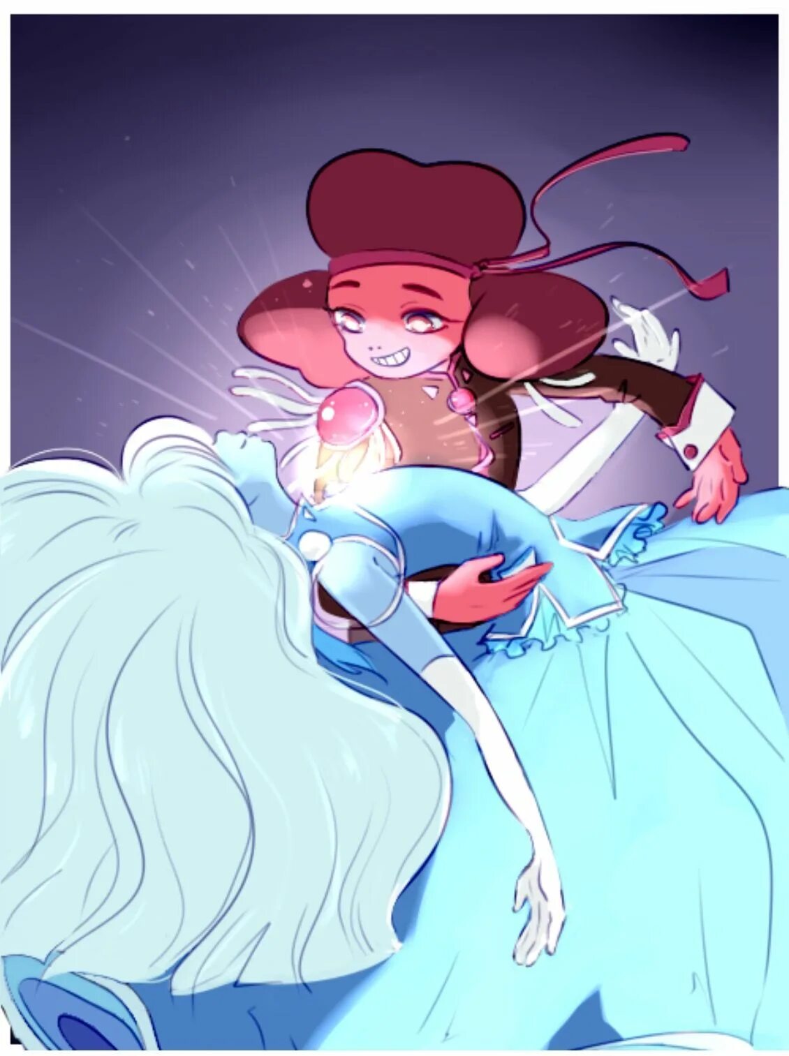 Fun sapphire. Ruby x Sapphire. Ruby and Sapphire.