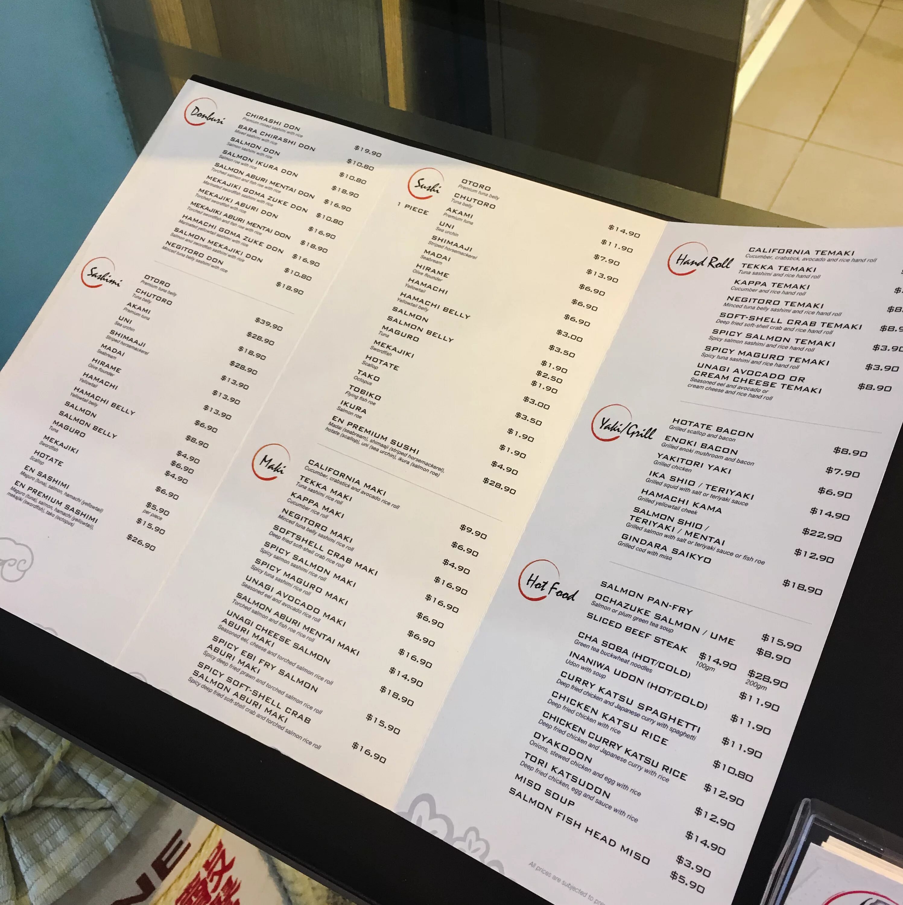 Moving menu. Moving menu