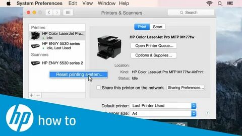 Mac os принтер