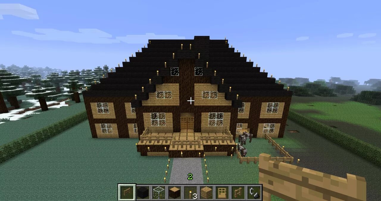 2. Вилла майнкрафт. Механический дом. Minecraft beta 1. 2 этажный дом в майнкрафте.