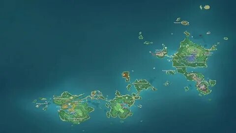 Genshin world map