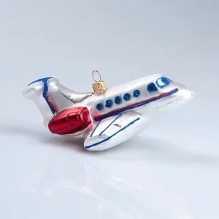 Елочная игрушка самолет