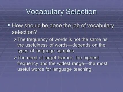 Selection meaning