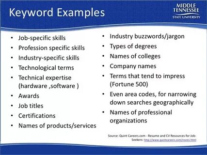 Specific skills
