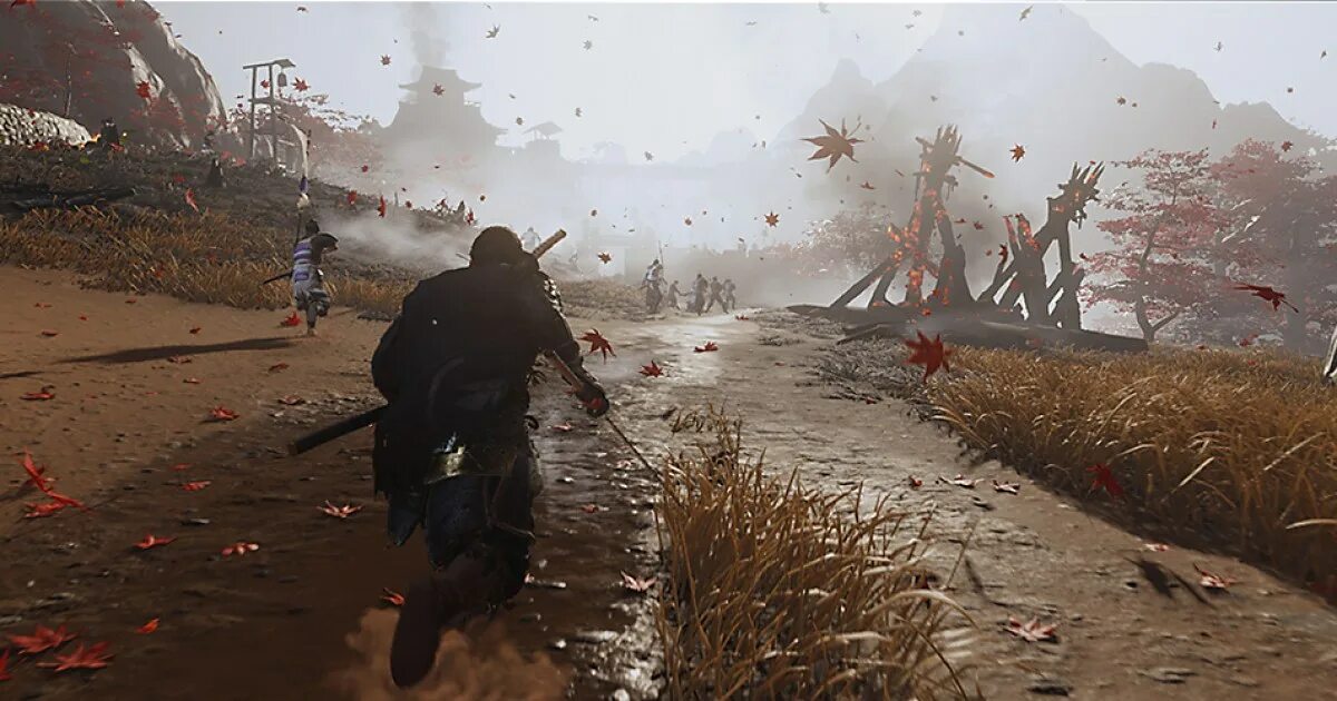 Призрак тсусимы геймплей. Ghost of tsushima остров ики. Ghost of tsushima деревня акащима. Призрак цусима. Игра призрак цусимы.