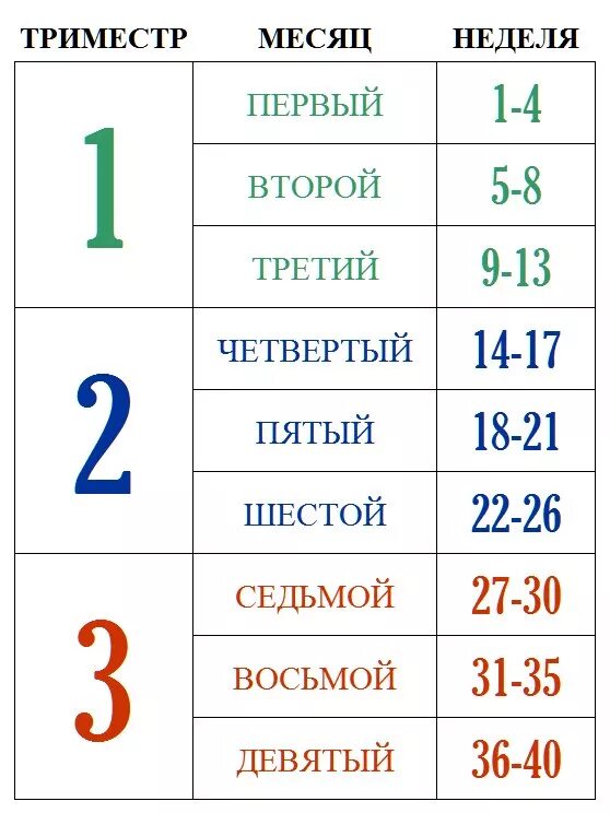 18 недель беременности это сколько месяцев. 1 2 3 Триместр беременности по неделям. Триместры беременности по месяцам и неделям. Третий триместр беременности недели. Триместры беременности по неделям таблица.