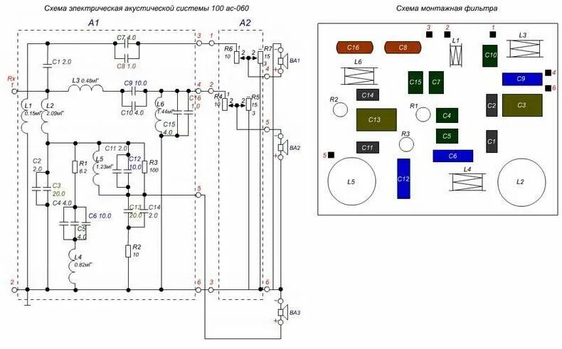 Электрические схемы колонок. Акустическая система 100ас- электроника. Электроника 100ас-060 схема фильтров. Электроника 75ас-065 схема фильтра. Фильтра электроника 100ас-063.