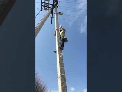 Как залезть на столб