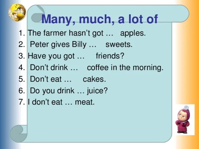 Much many test english. Much many a lot of упражнения. Much many a lot of упражнения 3 класс. Задания на much many a lot of. Much many a lot of упражнения 4 класс.