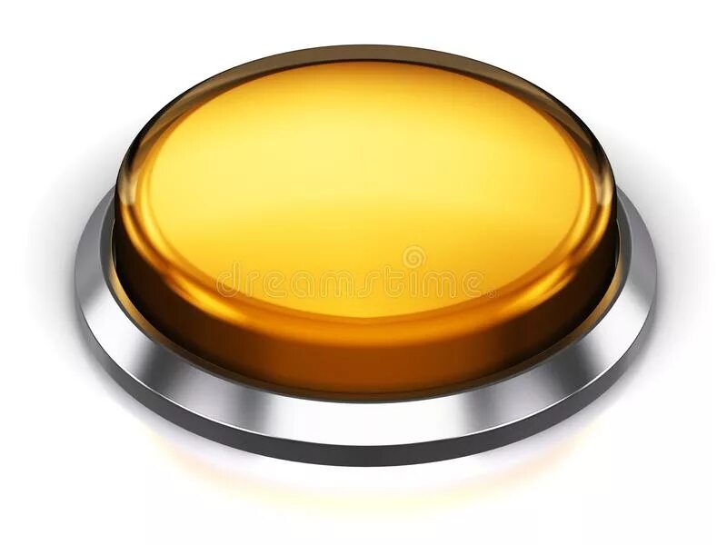 Нажать желтую кнопку. Желтая кнопка. Желтая круглая кнопка. Желтая кнопка на прозрачном фоне. Желтая кнопка 3д.