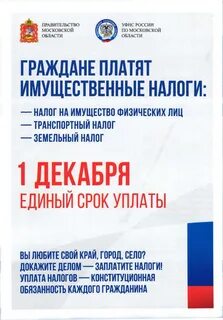 Срок уплаты имущественного налога для физических лиц