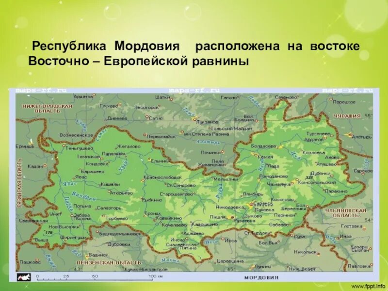 Какие районы входят в состав мордовии. Республика Мордовия на карте России. Столица Мордовии на карте России. Республика Мордовия границы. Географическое положение Республики Мордовия.