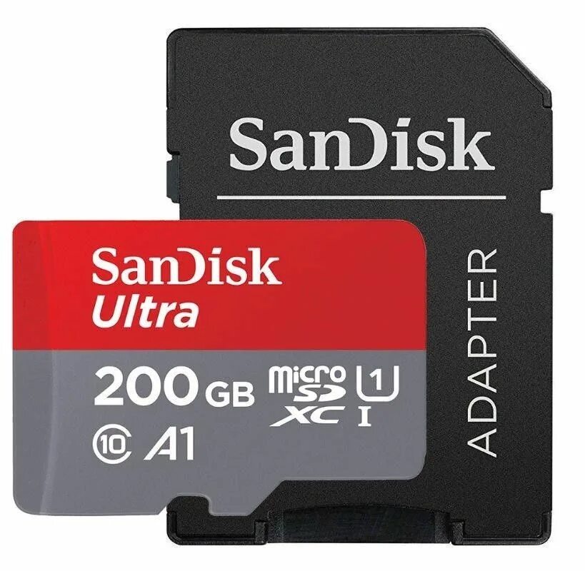 Память sandisk. SANDISK Ultra 200gb. Карта памяти SANDISK Ultra MICROSDXC class 10 UHS class 1 a1 100mb/s 200gb + SD Adapter. SD Card 200 GB. SANDISK Ultra 256 GB a1 class производитель.