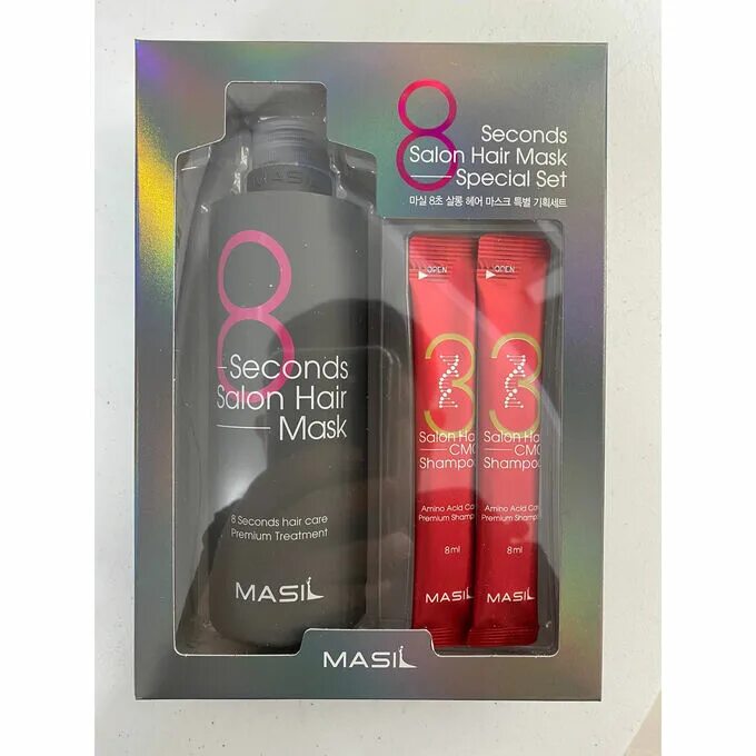 Маска для волос набор 8seconds Salon hair Mask Set (350 мл+8 мл*2). Masil 8 seconds Salon hair набор масок. Masil 8 seconds набор шампунь и маска. Маска для волос masil салонный эффект за 8 секунд, 350 мл. Маска для волос масил