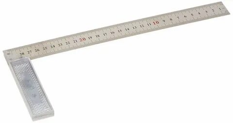 Uxcell Metric Scale Metal 90-Degree Angle Marks Try Square Ruler, 30cm. 