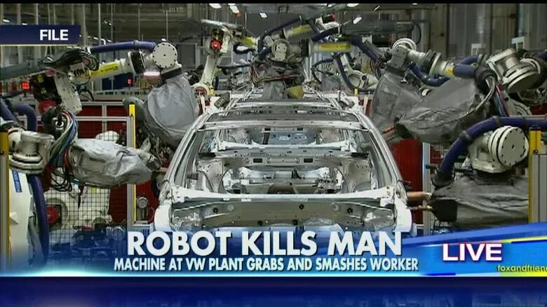 Kill work. Robot Killing Machine.