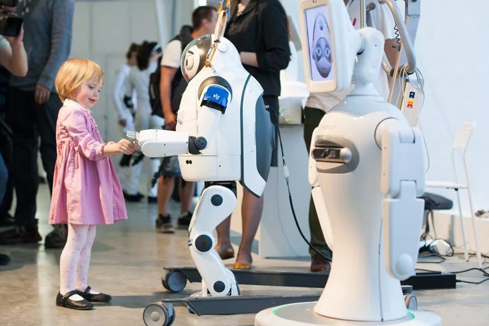 Современные роботы. Роботы для детей. Выставка роботов. Роботы для развлечения.