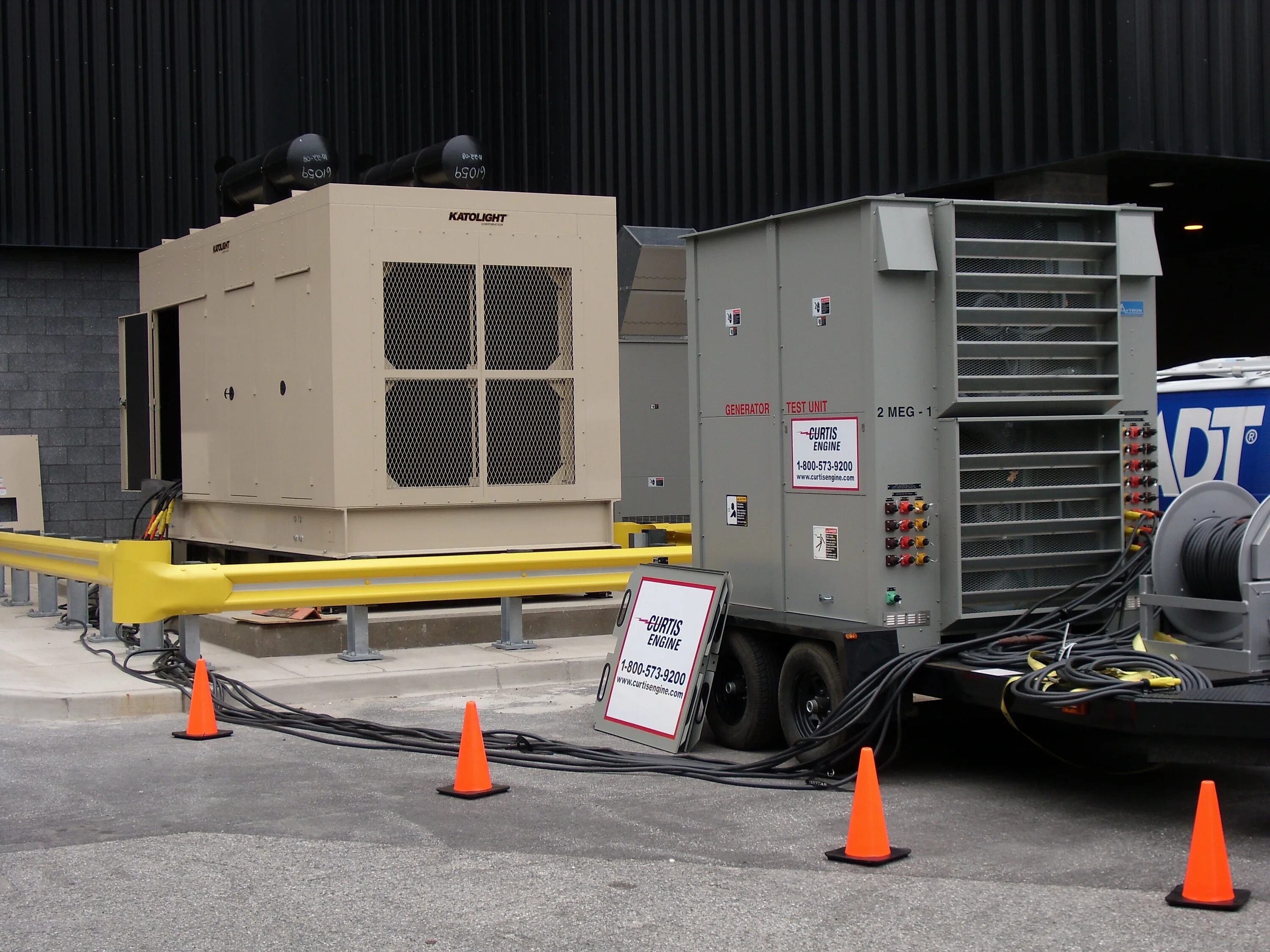 Emergency Diesel Generator. Testing of Generators.. Load Banks 500kv 1,00. Test Generator.