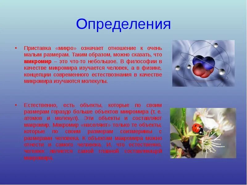 Презентация на тему Макромир. Микромир презентация. Что изучает микромир. Объекты микромира. Микро понятия