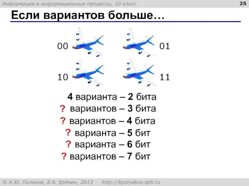 Информация 32 бита. Если вариантов больше 4 варианта 2 бита. информация и информационные процессы 10 класс поляков. 8 бит 16 бит 32 бит 64 бит. 1 бит 2 бита 4 бита программирование.