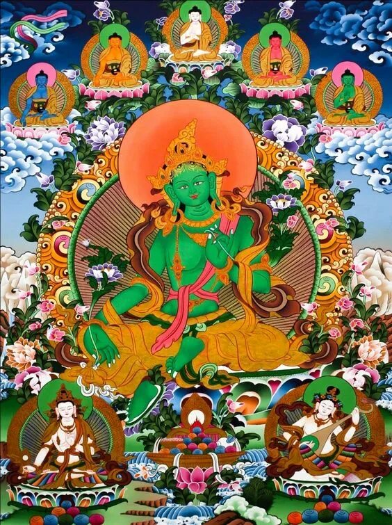 Green Tara-真 佛 宗 TBSN in 2023 Green tara mantra, Green tara, Tara goddess