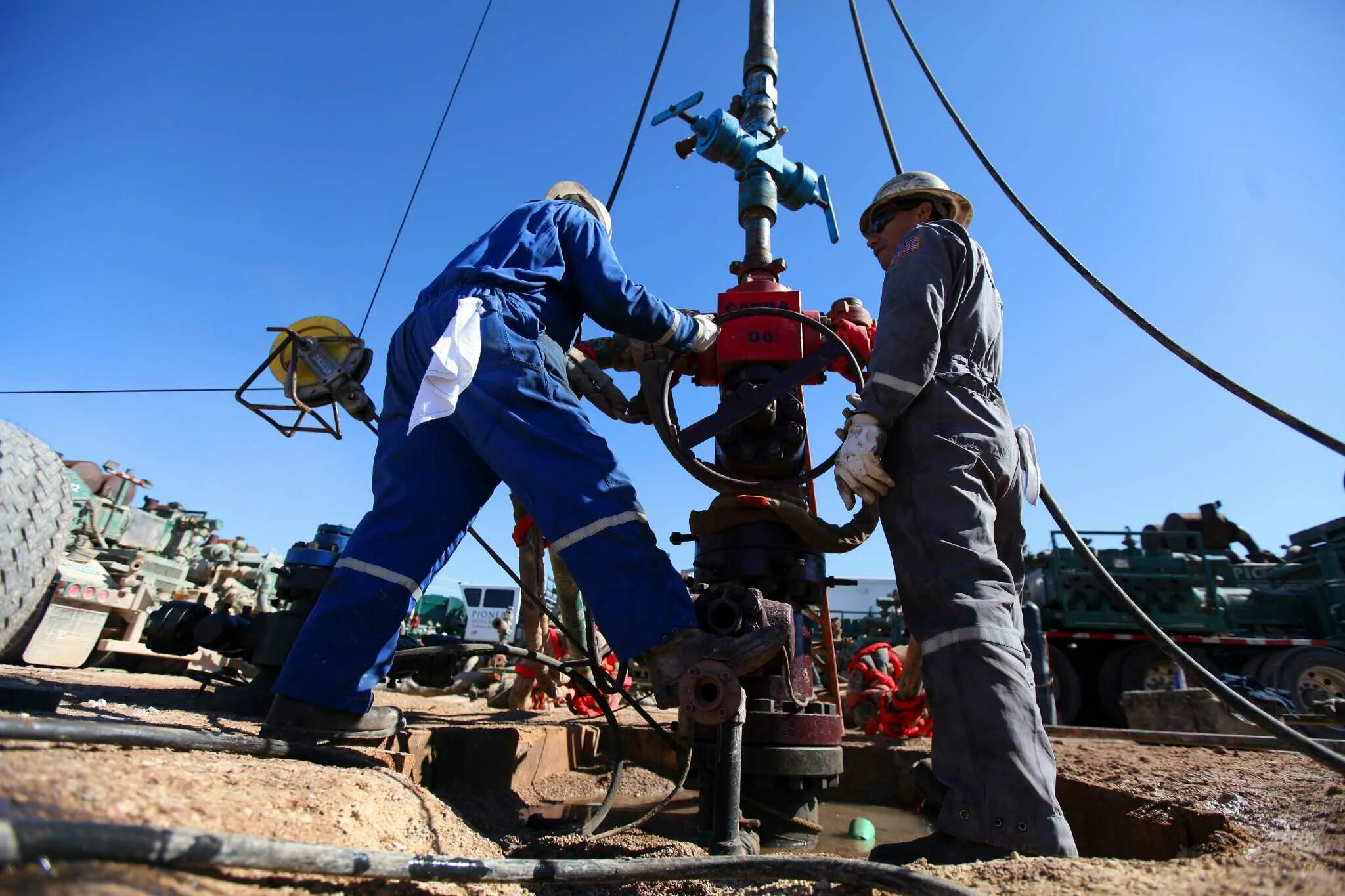 While drilling