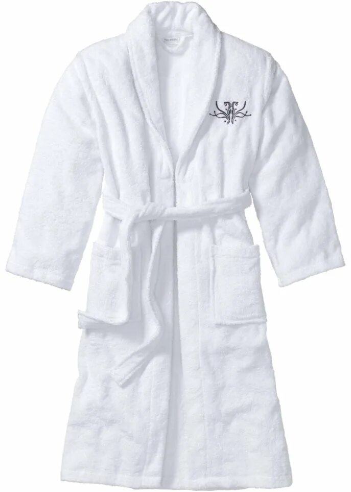 Huber Tricot халат. Махровый халат. Банный халат. Белый махровый халат. Купить халат для бани