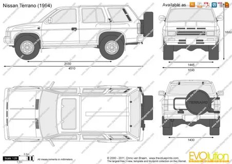 Nissan terrano габариты