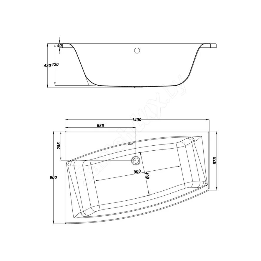 Cersanit virgo. Акриловая ванна 900х900. Акриловая ванна на 900/900. Ванна 140х90. Ванна полуовал.