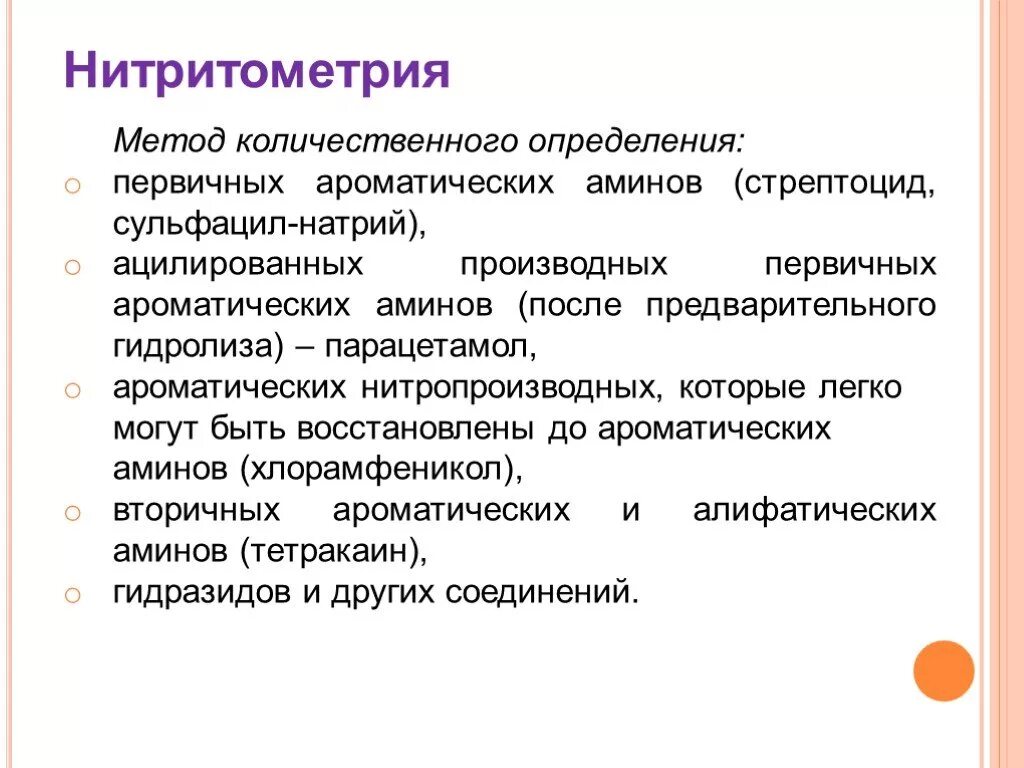 Лекарственное средство содержание которого определяют методом нитритометрии