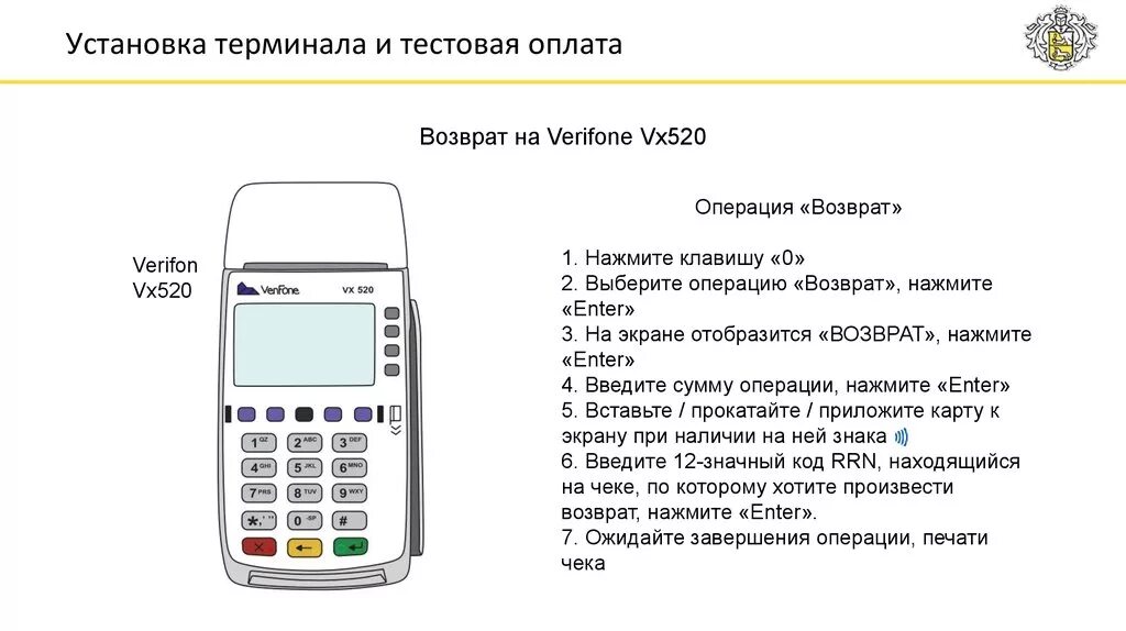 Сверка итогов на терминале Verifone vx520. Сверка итогов на терминале Сбербанка. Возврат денежных средств с терминала на карту. Возврат средств с терминала Verifone.