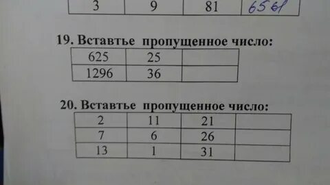 Какие слова пропущены в таблице