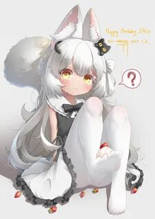 Wallpaper : animal ears, white hair, cat girl 2480x3508.