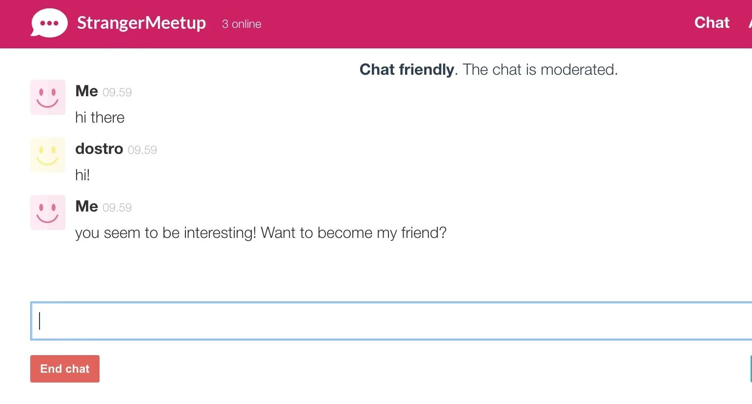 End chat. Friendly chat. tinychat запись. chatty andrea. meetup главная.
