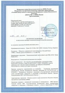 Экспертное заключение на рабочую программу