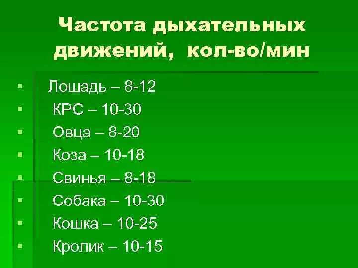 Частота выдохов в минуту. ЧДД У собак норма. Частота дыхания у КРС. Частота дыхательного движения крупного рогатого скота. Количество дыхательных движений у животных.