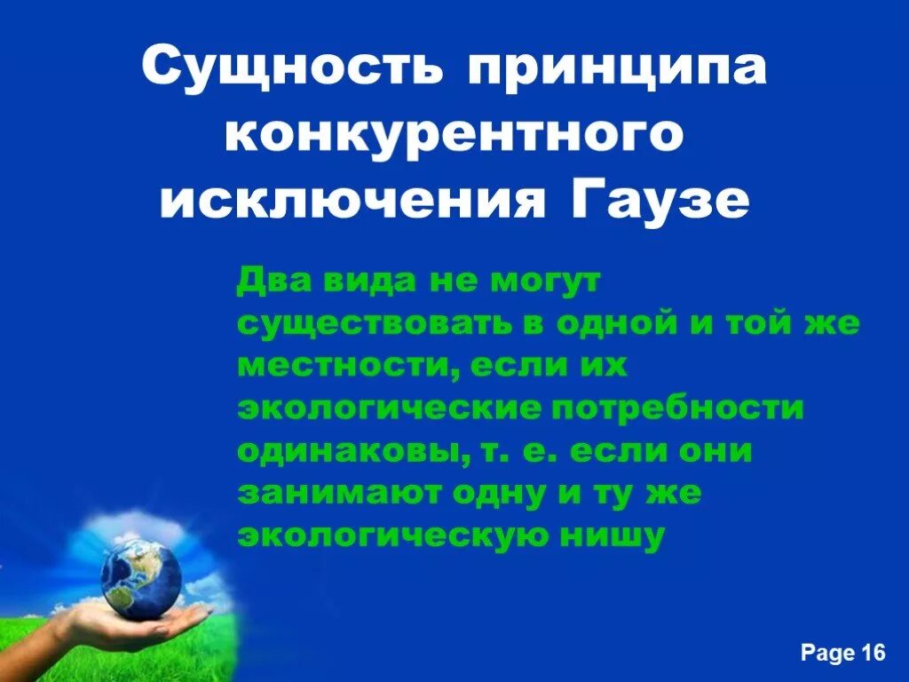 Принцип исключения Гаузе гласит. В чем суть принципа исключения. Принцип конкурентного исключения