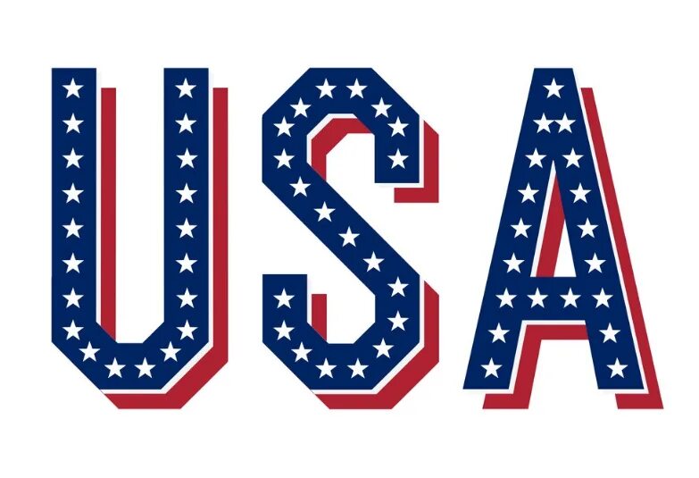 Буквы америки. Usa буквы. америка слово. красивая надпись сша. надпись сша в американском стиле.