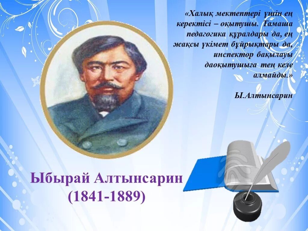 Сайт алтынсарин білім беру. Алтынсарин. Ыбырай Алтынсарин презентация. Портрет Алтынсарина. Ыбрай Алтынсарин портрет.