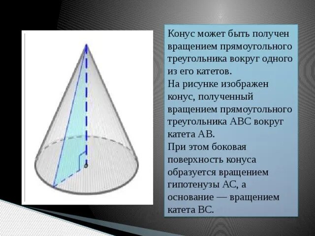 Конус полученный вращением прямоугольного треугольника. Конус получен вращением. Конус тело вращения. Конус это вращение прямоугольного треугольника.