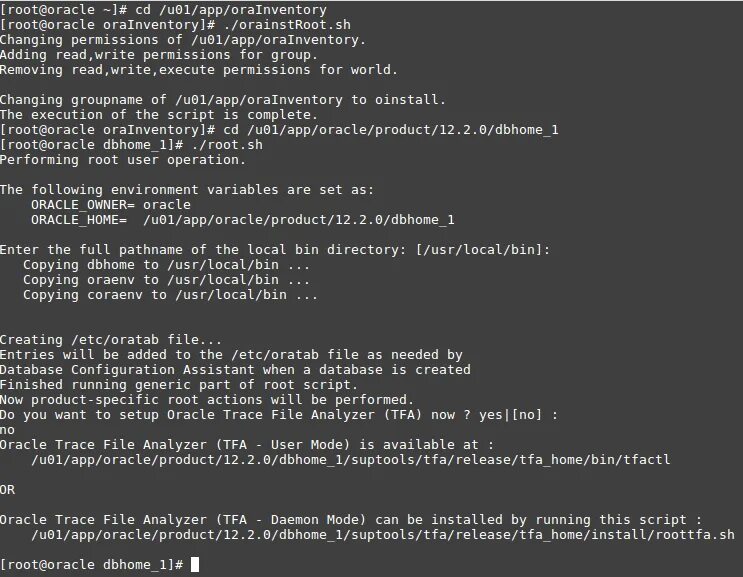 Root script. Оракл линукс установка графики. Oracle owner.