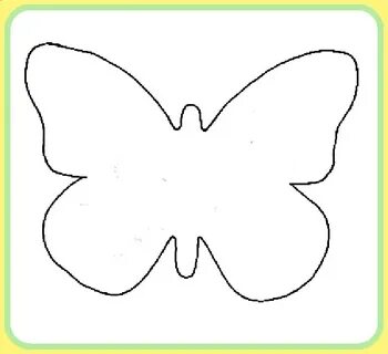 Butterfly Template, Butterfly Printable Template, Flower