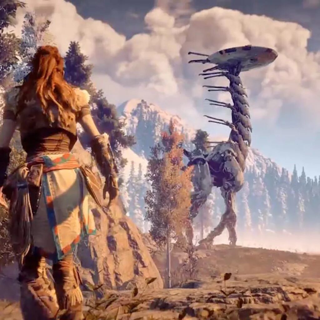 Horizon Zero Dawn (ps4). Хорайзен Длинношей. Horizon Zero Dawn Xbox. Элой и Длинношей.