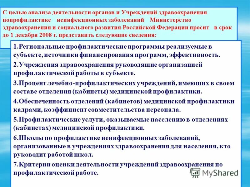 Организация кабинета профилактики. План по медицинской профилактике. Показатели медицинской эффективности по профилактике. Эффективность профилактических программ. Деятельность кабинета медицинской профилактики.