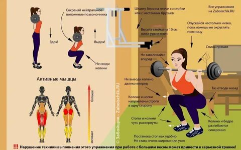С каким весом приседать