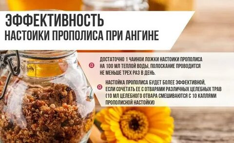 Прополис при ангине взрослым