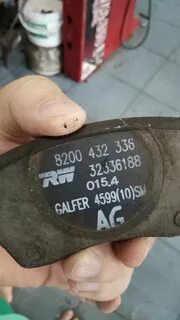 Передние колодки альмера g15