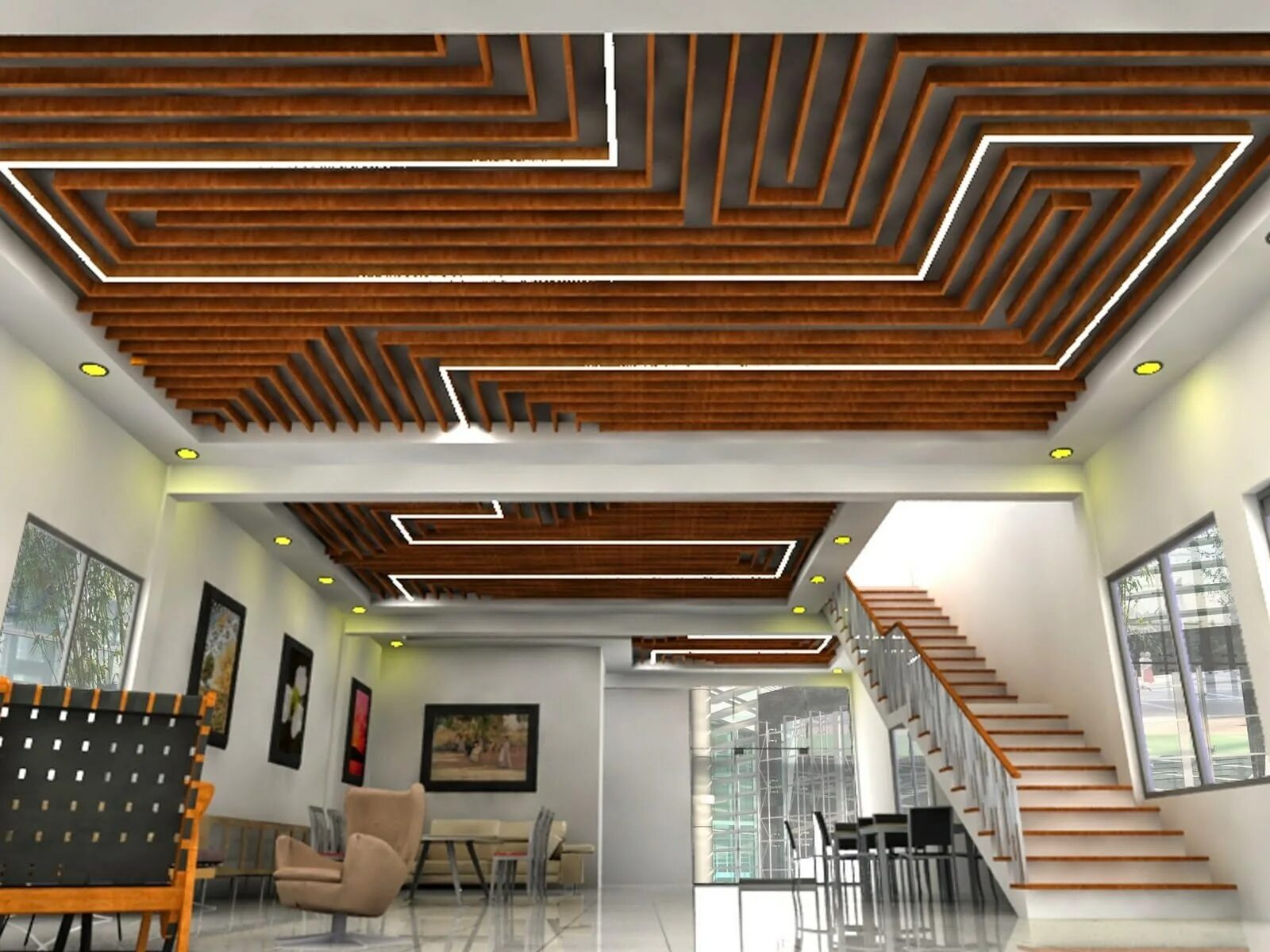 Кессонный потолок лофт. Деревянный потолок. Дизайнерский потолок из дерева. Отделка потолка деревом.